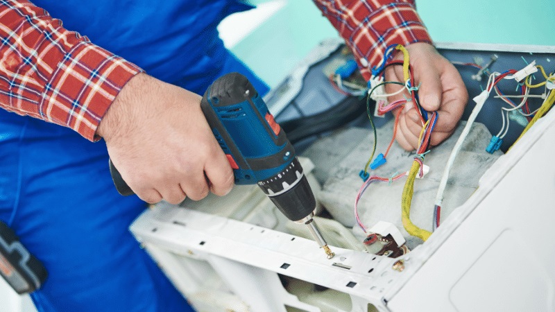 Turgutlu Maktek Maktek çamaşır makinesi kart tamiri – Su almama arızası orijinal parça ile giderildi. - Teknik servis örneği